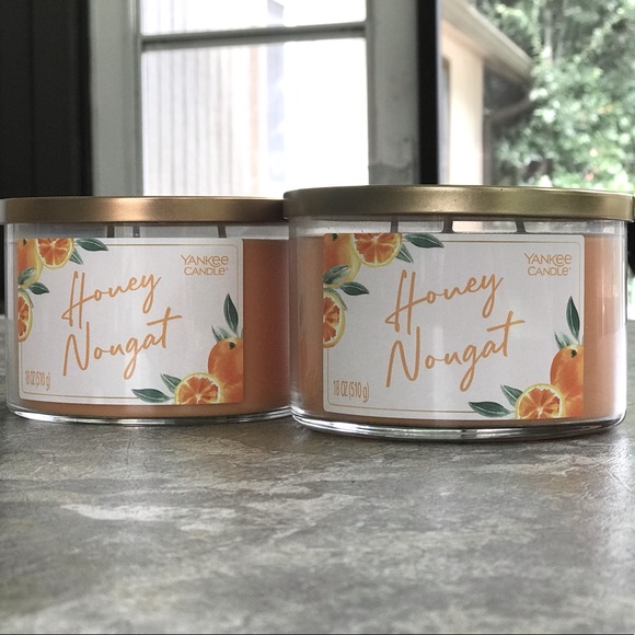 Yankee Candle 3-Wick Honey Nougat Set of 2